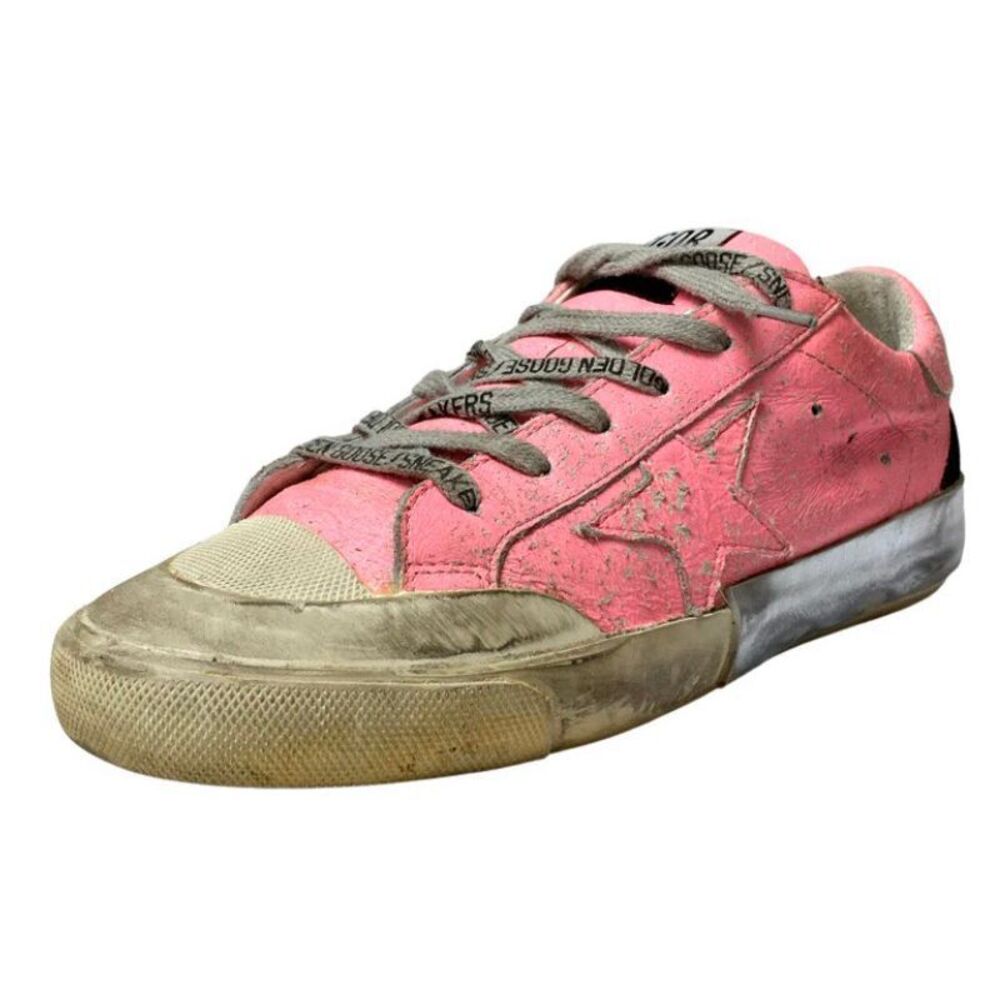 Golden Goose Superstar Leather Distressed Sneakers